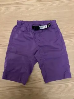 紫色のハーフパンツ 調整可能ベルト付き
