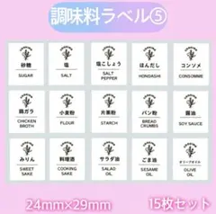 調味料ラベルシール⑤調味料入れ キッチン パントリー　詰め替え　キャニスターのサムネイル