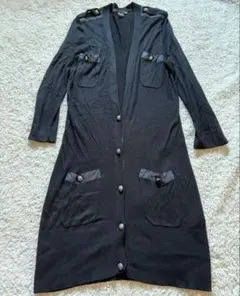 A/X カーディガン　ニット　ブラック　黒　 デザイン　アーミー　アルマーニ　秋