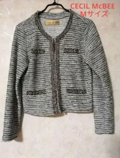 《CECIIL McBEE》 ノーカラージャケット Mサイズ