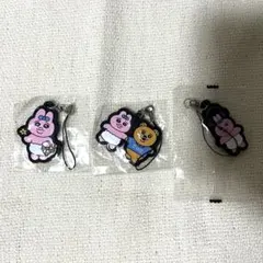 おぱんちゅうさぎ　ラバーストラップ　3点セット
