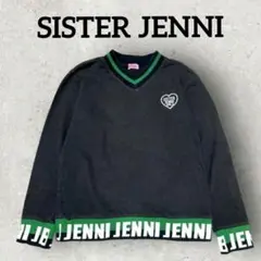 SISTER JENNI キッズ Vネックトレーナー 長袖 (150) ブラック
