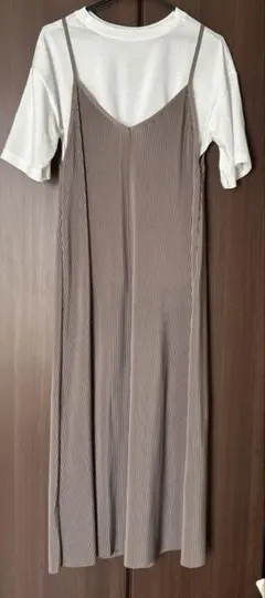 【グレイル】プリーツキャミワンピース（Tシャツなし）