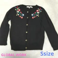 グローバルワーク Sサイズ 90～100 カーディガン 女の子 花柄