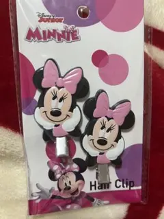 ミニーマウス ヘアクリップ 2個セット