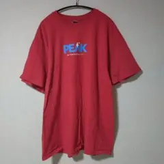 ギルダン【XL】半袖 Ｔシャツ クルーネック ロゴ プリント 赤 ビッグサイズ