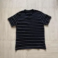 Eddie Bauer マルチボーダーヘンリーTシャツのサムネイル