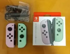 Switch Joy-Con ジョイコン　パステルパープル&グリーン 箱付き