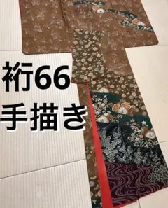 b414 正絹 袷 訪問着 金彩 未使用しつけ付極美品 着物 - メルカリ