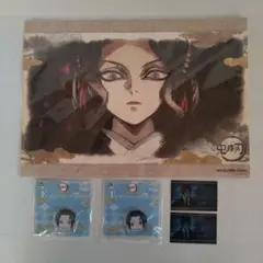 鬼滅の刃鬼舞辻無惨紙製ランチョンマットアアクリルマスコットステッカー鬼十二鬼月