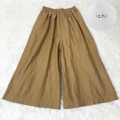 リゼッタ ガウチョパンツ ローズブラウン ウエストゴムタック入り 