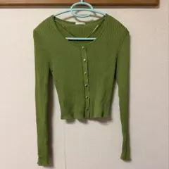 GU 緑 カーディガン Mサイズ