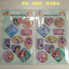 新品　セリア　ディズニー　プリンセス　ウォーターシール　２点セット　まとめ
