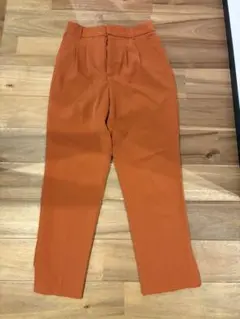 イングオレンジ プレーテッドスラックス Fサイズ