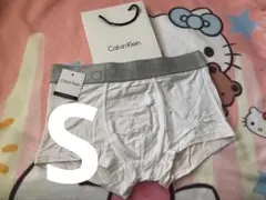 男性用　白Sサイズ　Calvin Klein ボクサーパンツ　ボクサーブリーフ