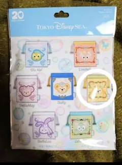 【新品未使用】ダッフィー&フレンズ　20周年きんちゃく