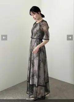 dorrydoll ドローイングフラワードレス　結婚式　オケージョン　ワンピース