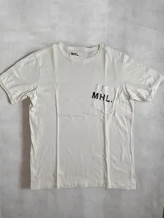 MHL. MARGARET HOWELL ポケットTシャツ ホワイト Lのサムネイル