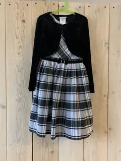 子ども服　Jona Michelle チェック柄ワンピース サイズ10号　美品