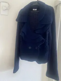 ニットジャケット ネイビー