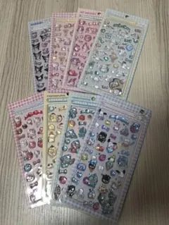 サンリオ 新 ボンボンドロップシール ８枚セット....