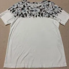 Leilian レリアン 半袖 Tシャツ 花柄 ホワイト 9号のサムネイル