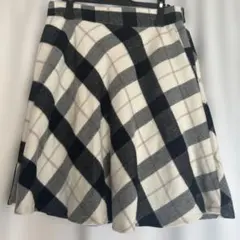 【大きいサイズ】チェック柄 フレア スカート 4L