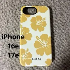 GIIPPA 히비스커스 패턴 스마트폰 케이스 16e 17e 아이폰