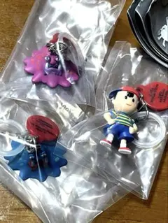 【レア】MOTHER2めじるしチャーム3点セット(ネス、ゲップー、ゲップーレア)