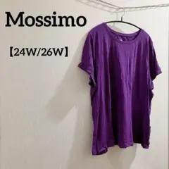 Mossimo 【24W/26W】半袖Tシャツ パープル シンプル 無地のサムネイル