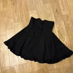 【美品】Melt the lady ハイウエストミニスカート 黒 S