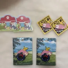 ポケモンセンターカガワ限定　ロゴピンズ2個セット　ヤドン　ピカチュウ