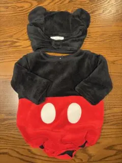 ミッキーマウス　なりきりたまごオール 長袖 帽子付き