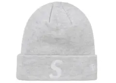 Supreme New Era S Logo Beanie Ash Grey