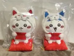 ちいかわ　もぐもぐ本舗　伏見店限定 伏見稲荷なぬいぐるみ　ちいかわ＆ハチワレ
