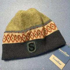 新品タグ付★familiarファミリア★ニット帽子★55〜57㎝