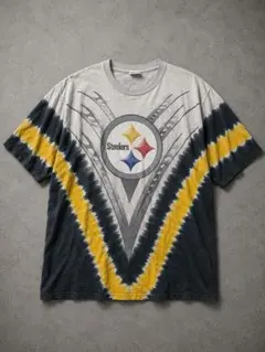 90's liquid blue Steelers タイダイtシャツのサムネイル