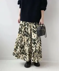 JOURNAL STANDARD ホワイトボタニカルマーメイドスカート