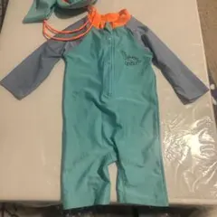 ベビー水着(男の子) ラッシュガードと帽子セット