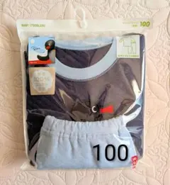 ユニクロ キルトパジャマ 長袖 100cm ピングー 完売品