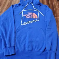 ノースフェイス　薄手パーカー　ブルー青M エクストリームThenorthface
