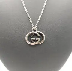 グッチ　ネックレス　シルバー　GG　ダブルG