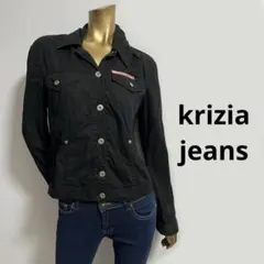 【5006】krizia jeans 長袖 シャツ F ブラックのサムネイル