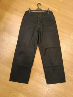 ciota スビンコットンムラ糸バックサテンベイカーパンツ(BLACK)のサムネイル