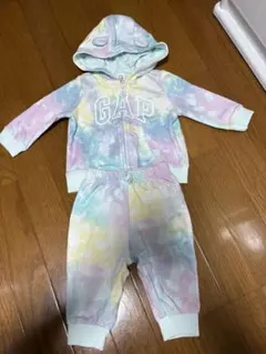 GAP タイダイ フード付きトレーナーセット 3-6ヶ月