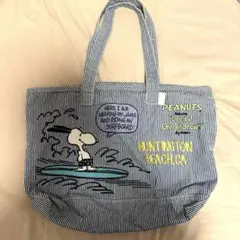スヌーピー PEANUTS ルートート ROOTOTE トートバッグ ストライプ