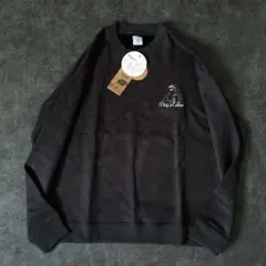 Hige Ojisan vintage faux suede sweat