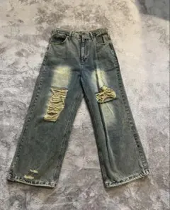 PAMMAGE DENIM ダメージ加工 デニム【️新品】