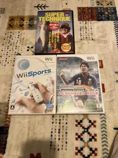 Wiiゲーム3本セット スポーツ・サッカー・DVD