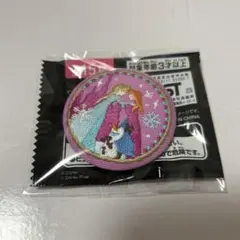 アナ雪　アナと雪の女王　刺繍缶バッジ　ディズニー　エルサ　アナ　ビスケット
